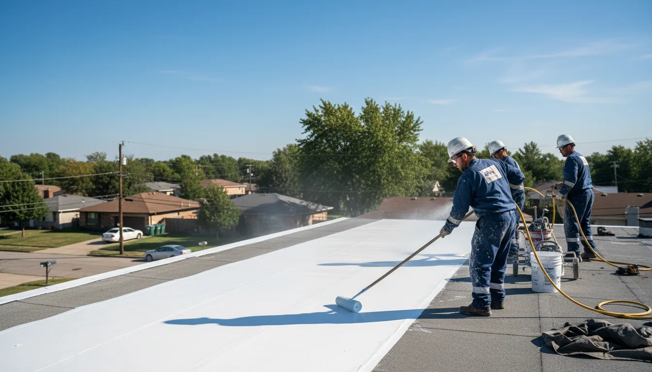 Commercial roof coating in Vernon, MI near me